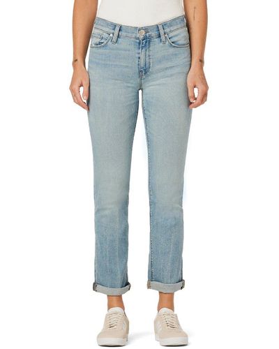 Hudson Jeans Nico Mid-rise Straight Ankle Glory Days Jean - Blue