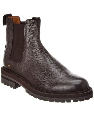 Common Projects Leather Chelsea Boot - Brown