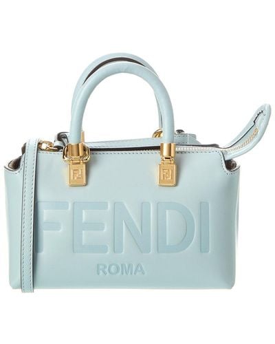 Fendi By The Way Mini Leather Shoulder Bag - Blue