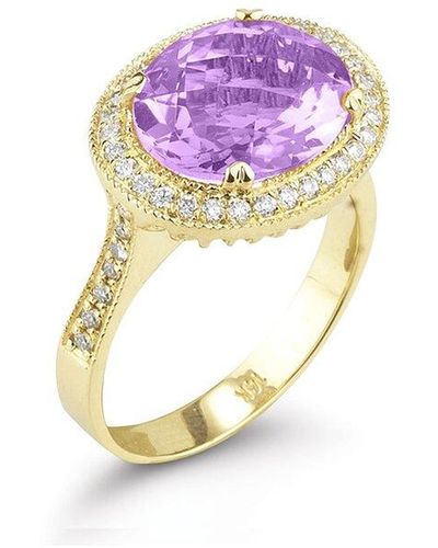I. REISS 14k 5.95 Ct. Tw. Diamond & Amethyst Ring - Pink
