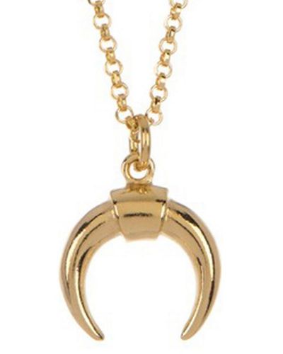 Adornia 14k Horn Necklace - Metallic