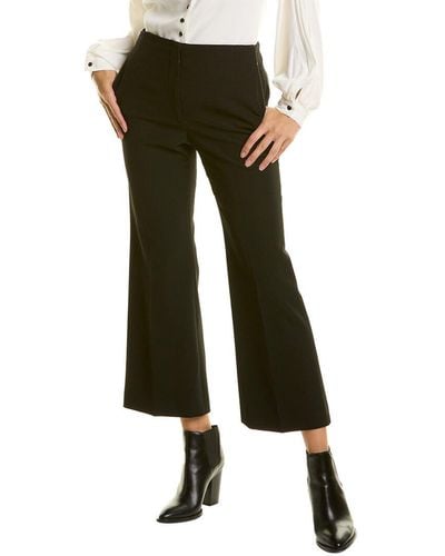 Proenza Schouler Technical Suiting Wool-blend Flare Pant - Black