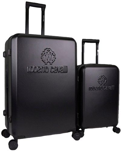Roberto Cavalli Classic Logo Luggage Set - Black