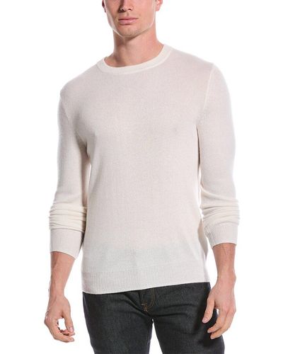 Qi Cashmere Crewneck Sweater - White