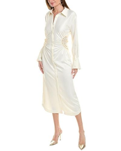 Jonathan Simkhai Rhoda Macrame Midi Dress - White