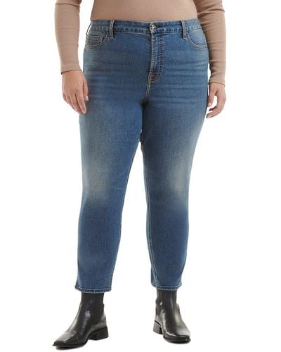 Terra & Sky Women's Plus Size Core Straight Leg Jeans