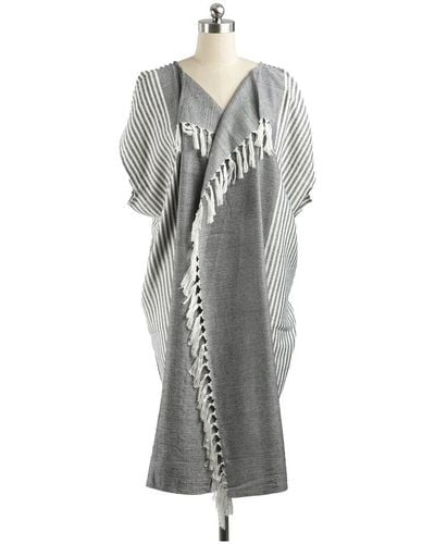 Saachi Turkish Towel Robe - Grey