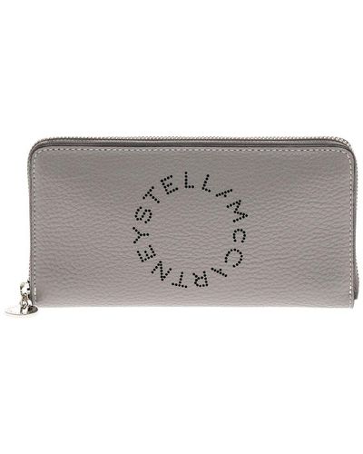 Stella McCartney Stella Logo Continental Wallet - Grey