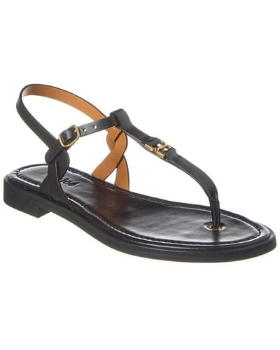Chloé Marcie Leather Sandal - Metallic
