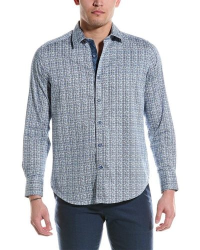 Robert Graham Dolma Classic Fit Woven Shirt - Blue