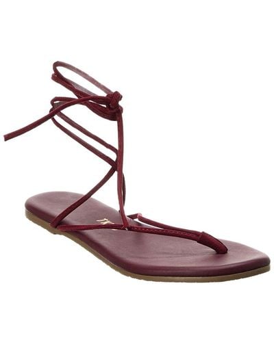TKEES Lilu Leather Sandal - Purple