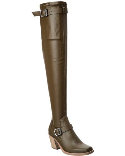 Rag & Bone Axis Thigh High Boot - Leather Chelsea Boot - Brown