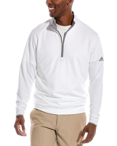 adidas Originals Lightweight 1/4-zip Pullover - White