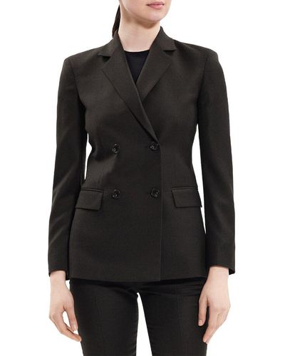 Theory Slim Wool Jacket - Black