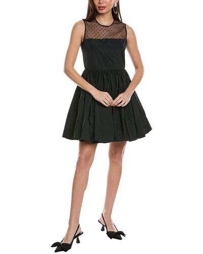 RED Valentino Sleeveless Mini Dress - Black