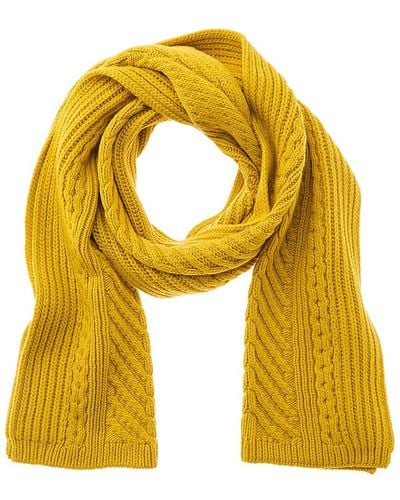 Theory Cellan Wool Scarf - Yellow