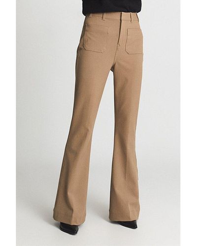 Reiss Sian Skinny Flare Trouser - Natural