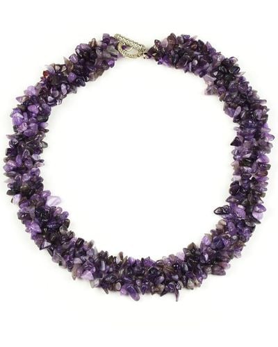 Eye Candy LA Luxe Collection Pebble Beach Necklace - Purple