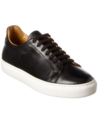 Alfonsi Milano Leather Sneaker - Black