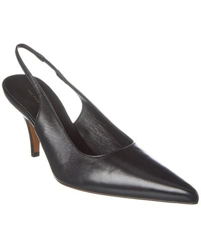 The Row Sling Point Leather Slingback Pump - Black