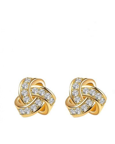 Liv Oliver 18k Plated 2.25 Ct. Tw. Cz Earrings - Metallic