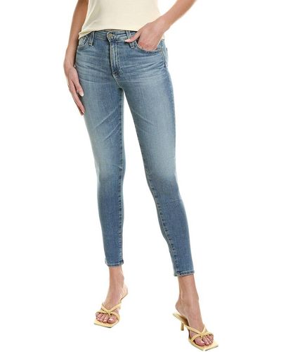 AG Jeans Farrah 19 Years Elevation High-rise Skinny Ankle Jean - Blue