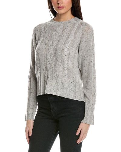 Brodie Cashmere Lilly Cashmere Sweater - Gray