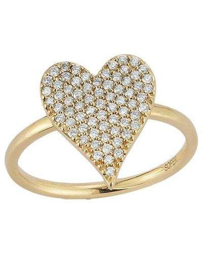 Nephora 14k 0.35 Ct. Tw. Diamond Heart Ring - White