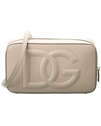 Dolce & Gabbana Dg Small Leather Camera Bag - Natural