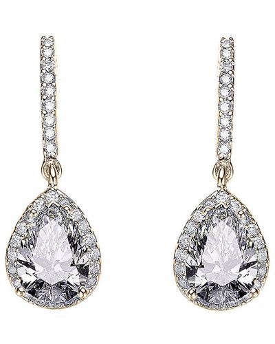 Genevive Jewelry 18k Over Silver Earrings - Metallic