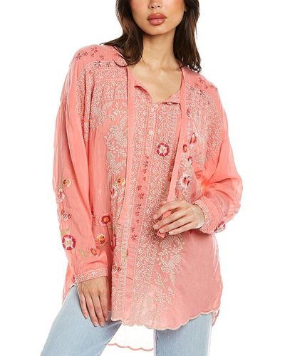 Johnny Was Masia Tunic - Pink