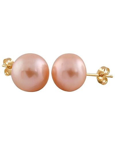 Splendid 14k 8-8.5mm Freshwater Pearl Earrings - Pink
