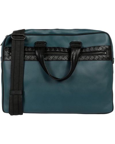 Bottega Veneta Top Handle Nylon Briefcase - Black