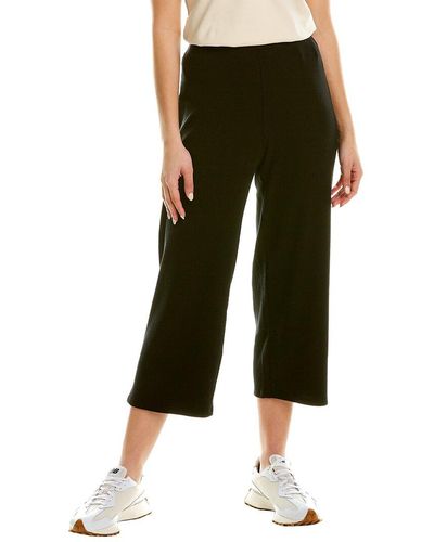 Eileen Fisher Rib Straight Crop Pant - Black