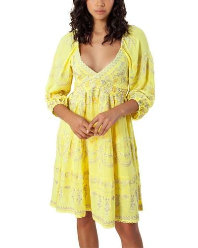 Hale Bob Mini Dress - Yellow