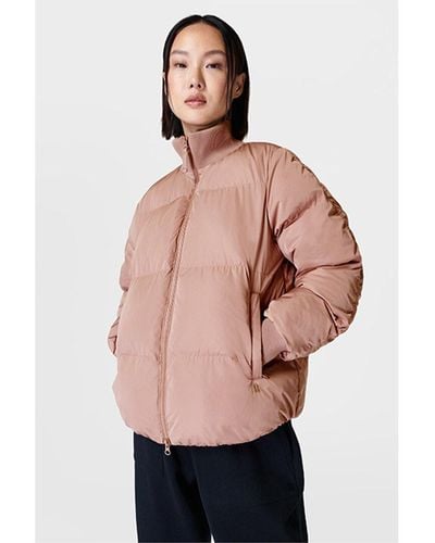 Sweaty Betty Quilted Short Jacket - Natural