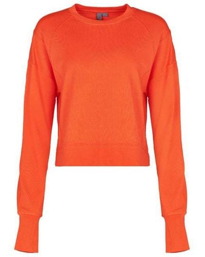 Sweaty Betty After Class Crop Sweatshirt - Orange