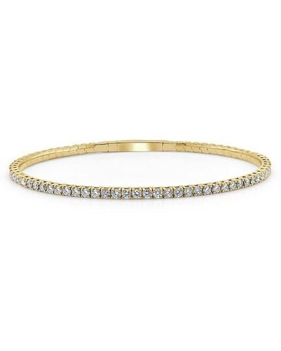 Sabrina Designs 14k 2.57 Ct. Tw. Diamond Flexible Bangle Bracelet - White