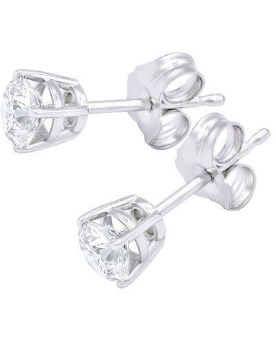 Diana M. Jewels Fine Jewelry 14k 1.00 Ct. Tw. Diamond Studs - Multicolor