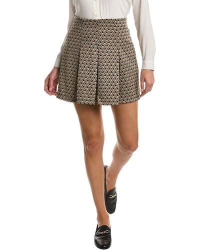 Max Studio Pleated Mini Skirt - Multicolour