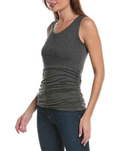 Forte Ruched Tank - Gray