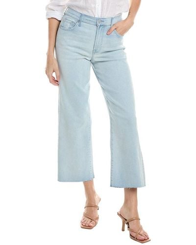 7 For All Mankind Alexa Icefield Cropped Jean - Blue