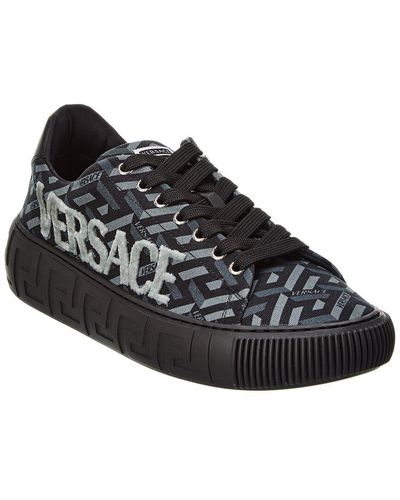 Versace Canvas Sneaker - Black