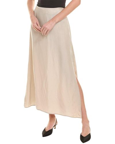 Splendid Orla Satin Maxi Skirt - Natural