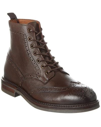 Aquatalia Savino Weatherproof Leather Boot - Brown