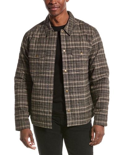 Billy Reid Theo Linen-blend Shirt Jacket - Brown