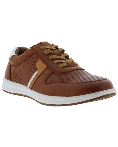 English Laundry Brady Leather Sneaker - Brown