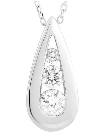 Non-Branded 14k 0.35 Ct. Tw. Diamond Necklace - Multicolour