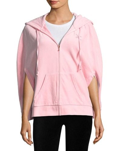 Juicy Couture Velour Capelet Hoodie - Pink