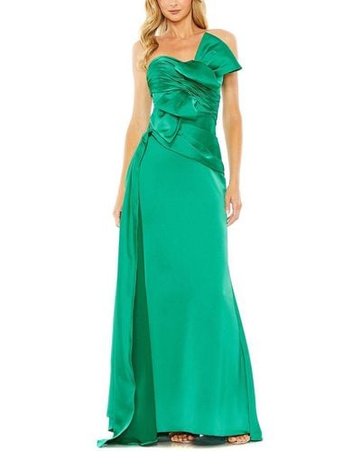 Mac Duggal Strapless Bow Front Detailed Gown - Green